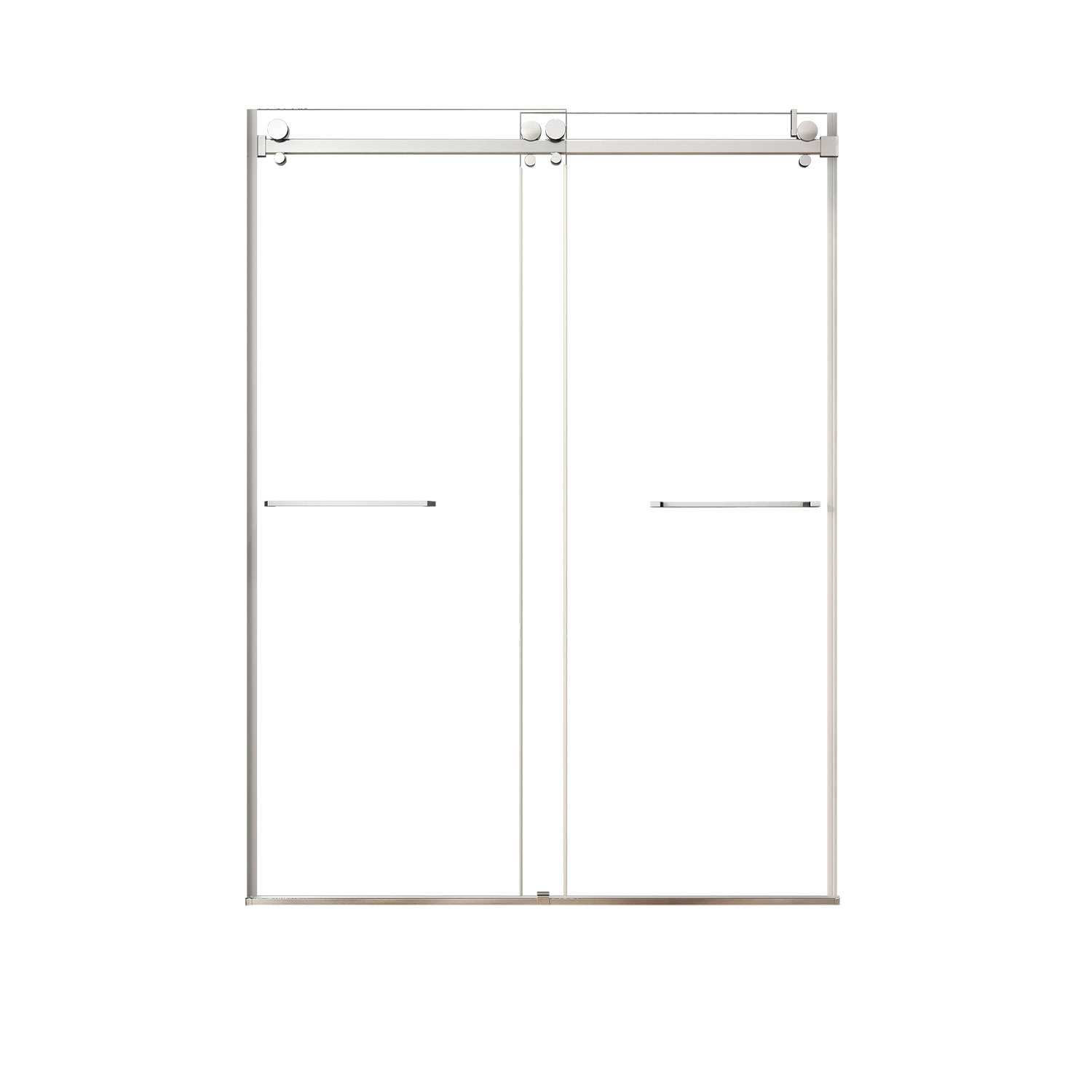 Bellini 2.0 shower door, 60'' Alcove double slider , in chrome